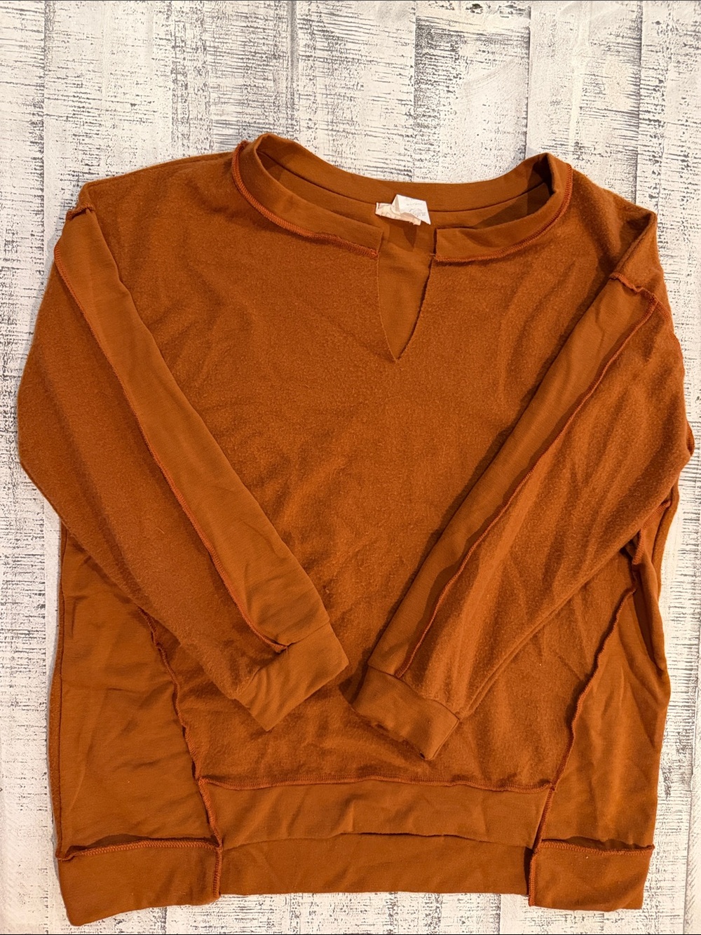 BiBi Rust Orange Knit Top